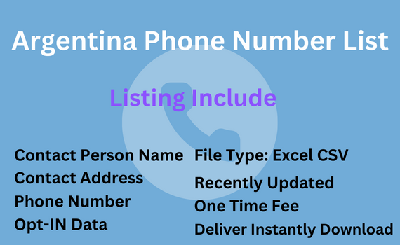 Argentina phone number list