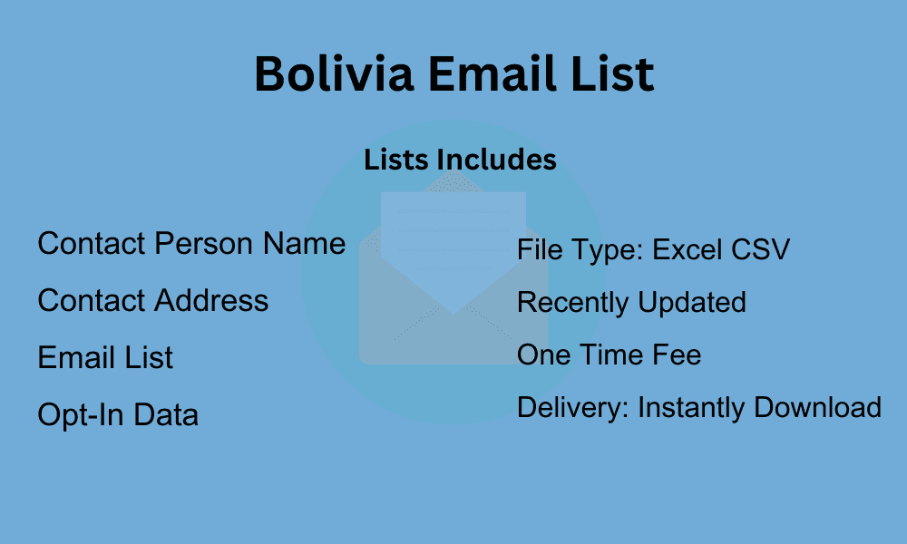 Bolivia email list