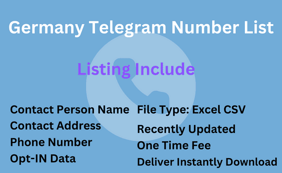 Germany telegram number list
