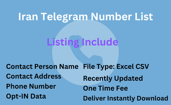 Iran telegram number list