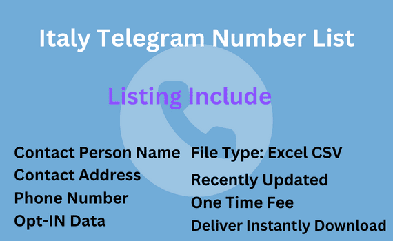 Italy telegram number list