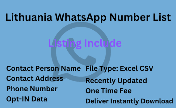 Lithuania whatsapp number list