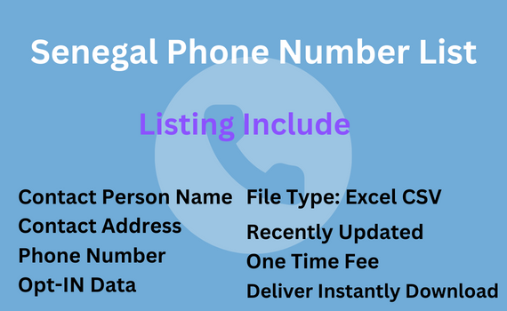 Senegal phone number list