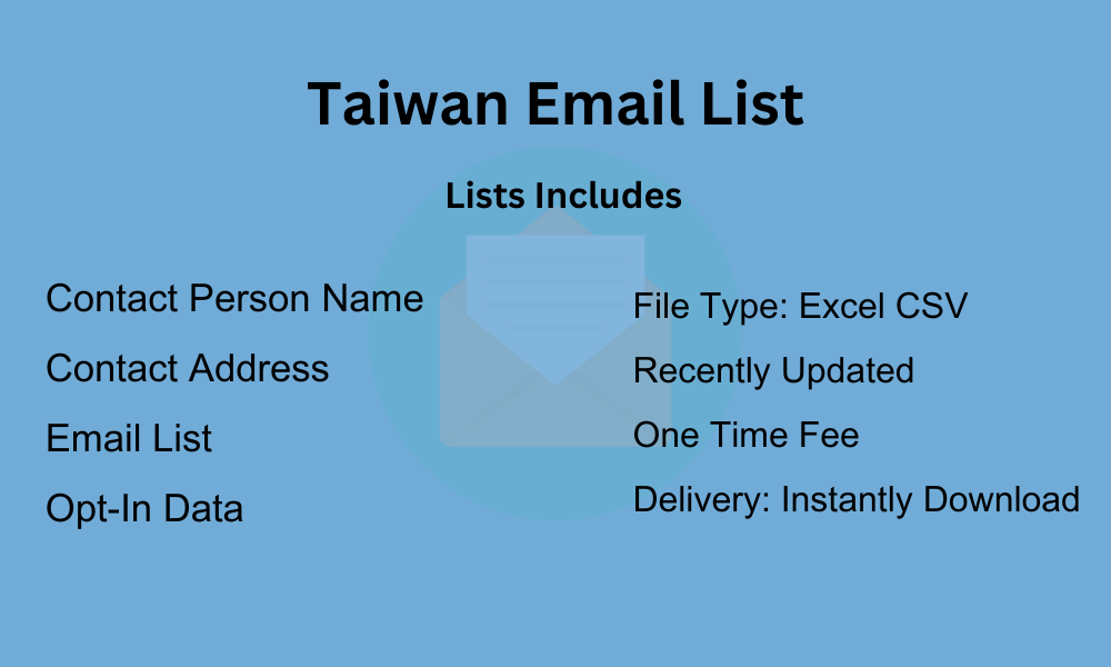 Taiwan email list