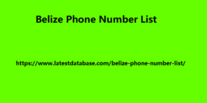 Belize Phone Number