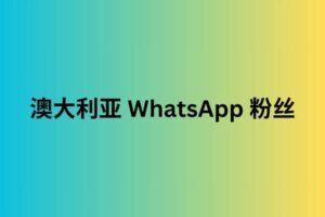 澳大利亚 whatsapp 粉丝