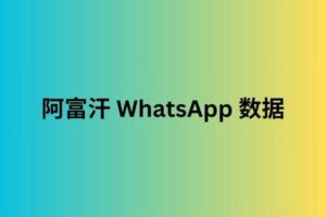 阿富汗 whatsapp 数据